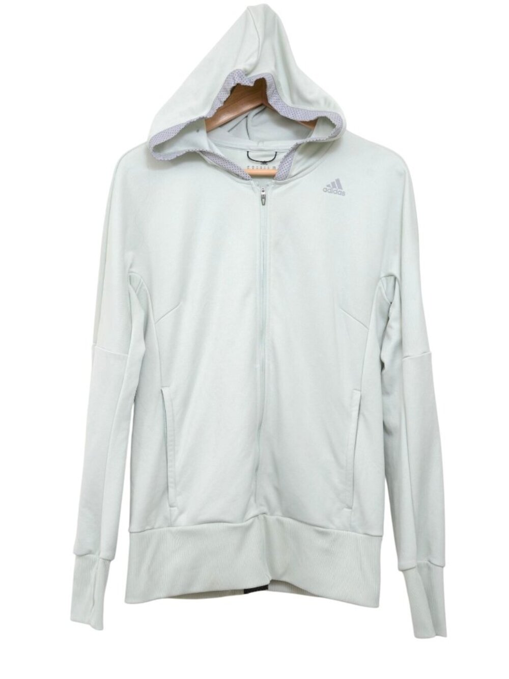 Adidas Climalite US MD Mint Green Hoodie Long Sleeve Hooded Sweatshirt Jacket